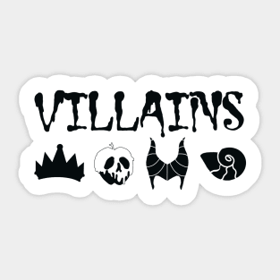 Villains Sticker